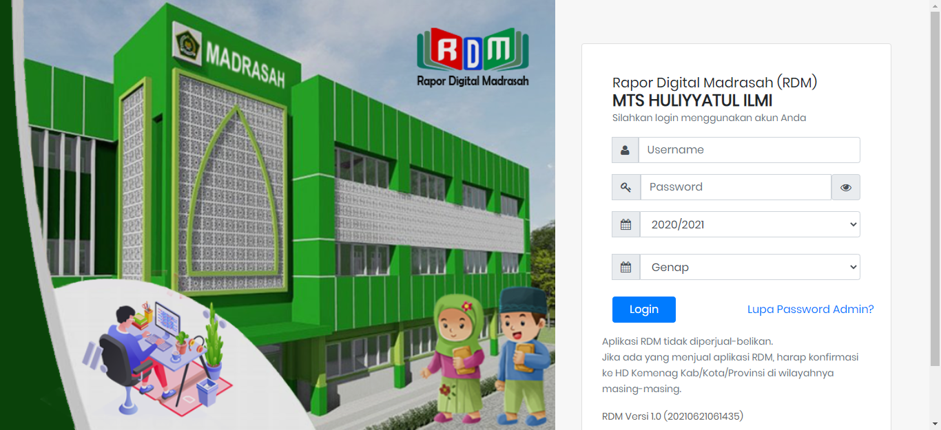 Edaran Penerapan Penggunaan Aplikasi RDM Tahun Pelajaran 2021/2022